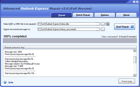 Advanced Outlook Express Repair